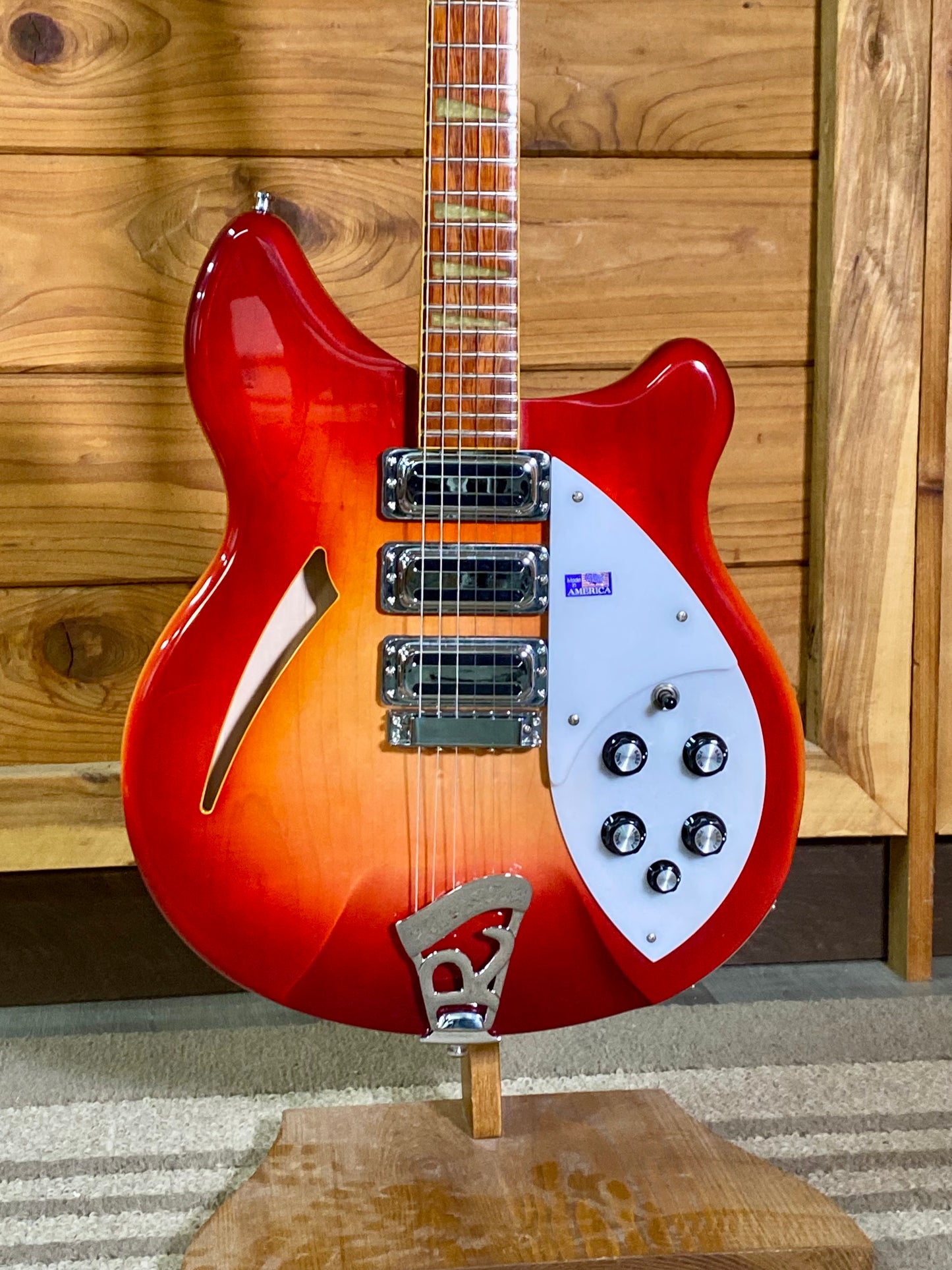 Rickenbacker 370/6 Electric Guitar in Fireglo with Hardcase USED