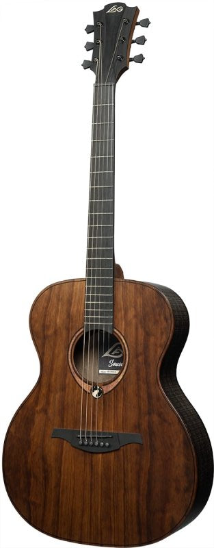 Lag Auditorium Acoustic Guitar With Padded Cover In Satin Open Pore Finish