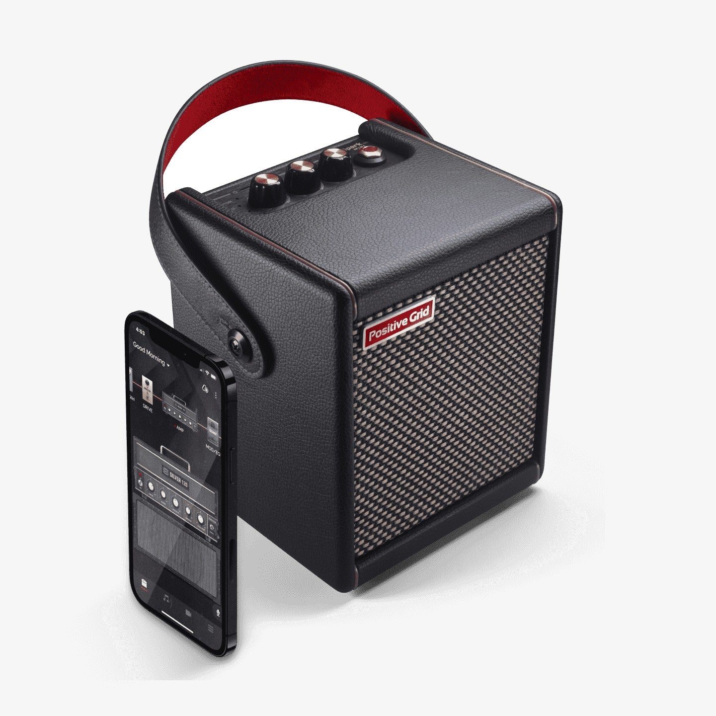 Positive Grid Spark Mini 10W Portable Guitar Combo Amp, Black