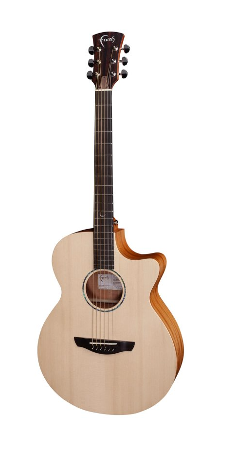 Faith Guitars Naked Venus Cutaway Electric / Acoustic Guitar