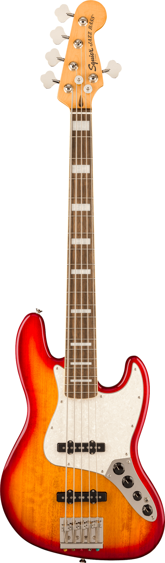 Squier Classic Vibe Active ’70s Jazz Bass V in Sienna Sunburst