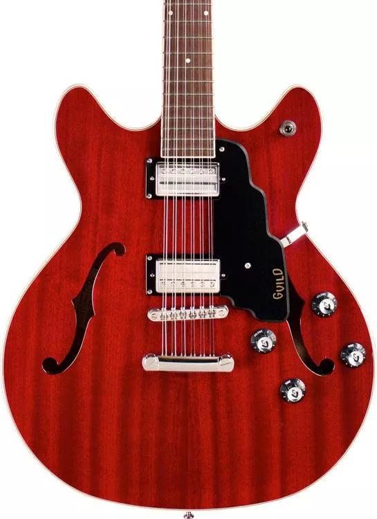 Guild STARFIRE I 12-ST 12 String Semi Hollow-Body Electric Guitar in Cherry Red