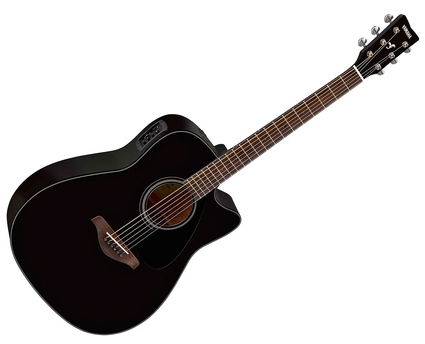 Yamaha FGX800C BL Electric Acoustic Guitar in Black Finish
