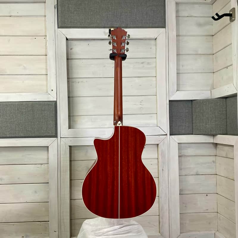 Washburn Deep Forest Burl Electric Acoustic Guitar in Amber Fade