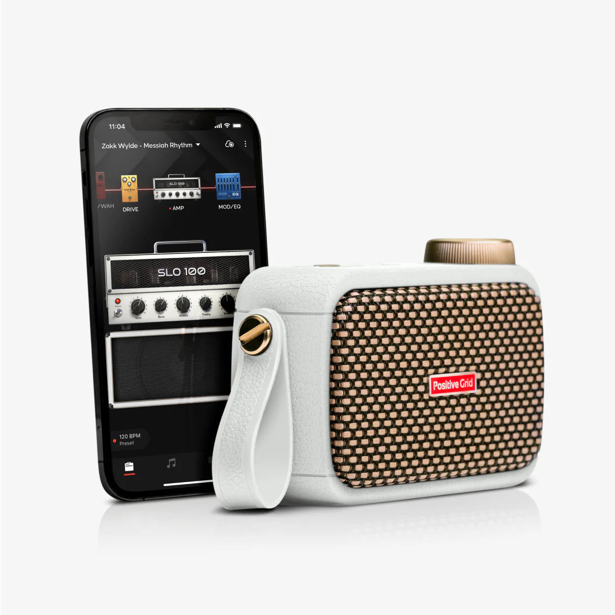 Positive Grid Spark GO Pearl Ultra-Portable Smart Guitar Amp And Bluetooth Speaker