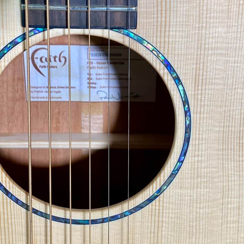 Faith Guitars Naked Venus Cutaway Electric Acoustic Guitar