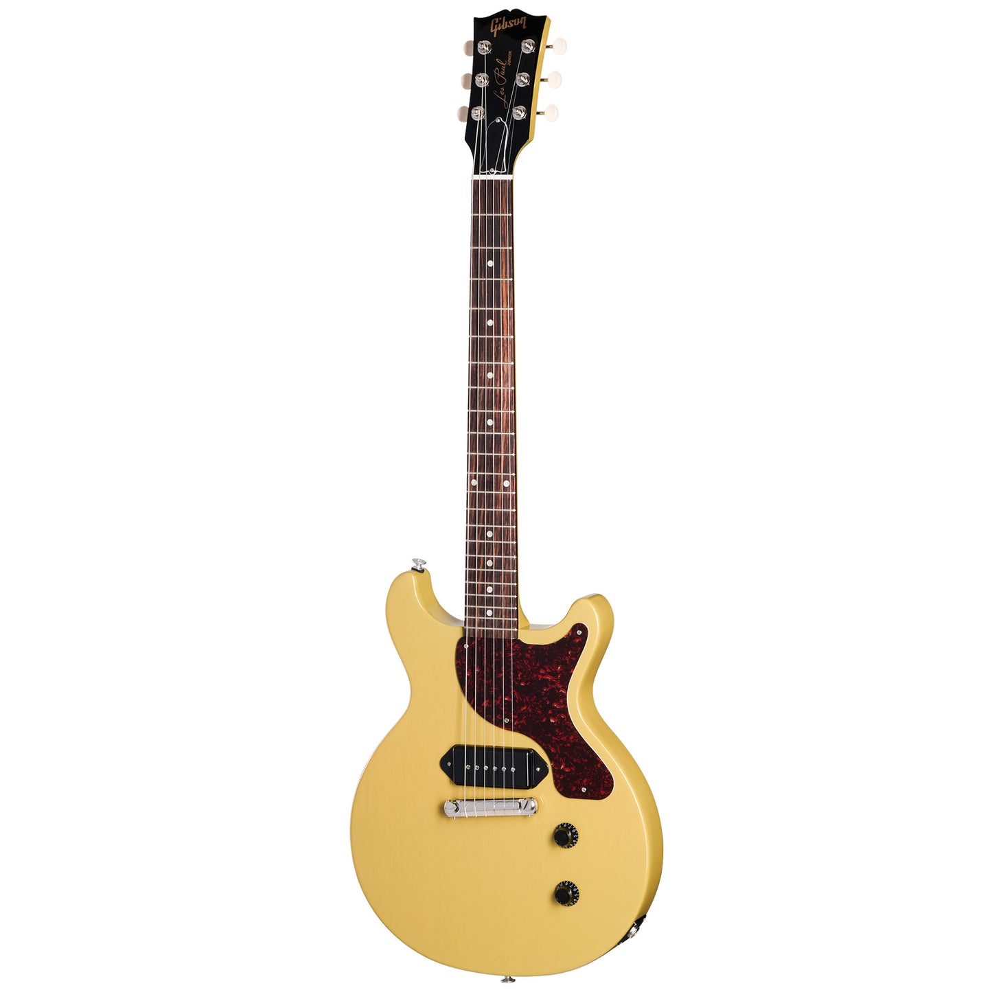 Gibson Les Paul JR Double Cut Tortoise In TV Yellow With Hard Shell Case EXCLUSIVE