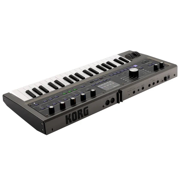 Korg Limited Tech Limited-Edition MicroKorg 2 37-Key Synthesizer / Vocoder with Soft Case, Metallic Black