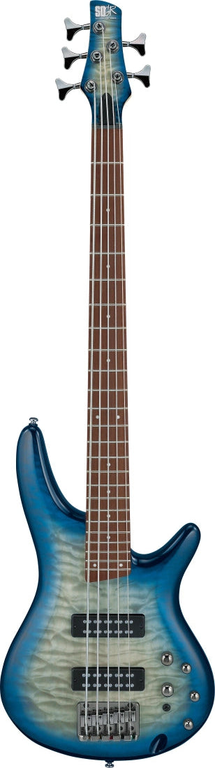 Ibanez SR Standard 5-String Electric Bass - Stained Cosmic Blue Starburst