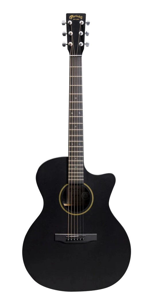 Martin GPC_X1E electric acoustic guitar in Black with softshell case