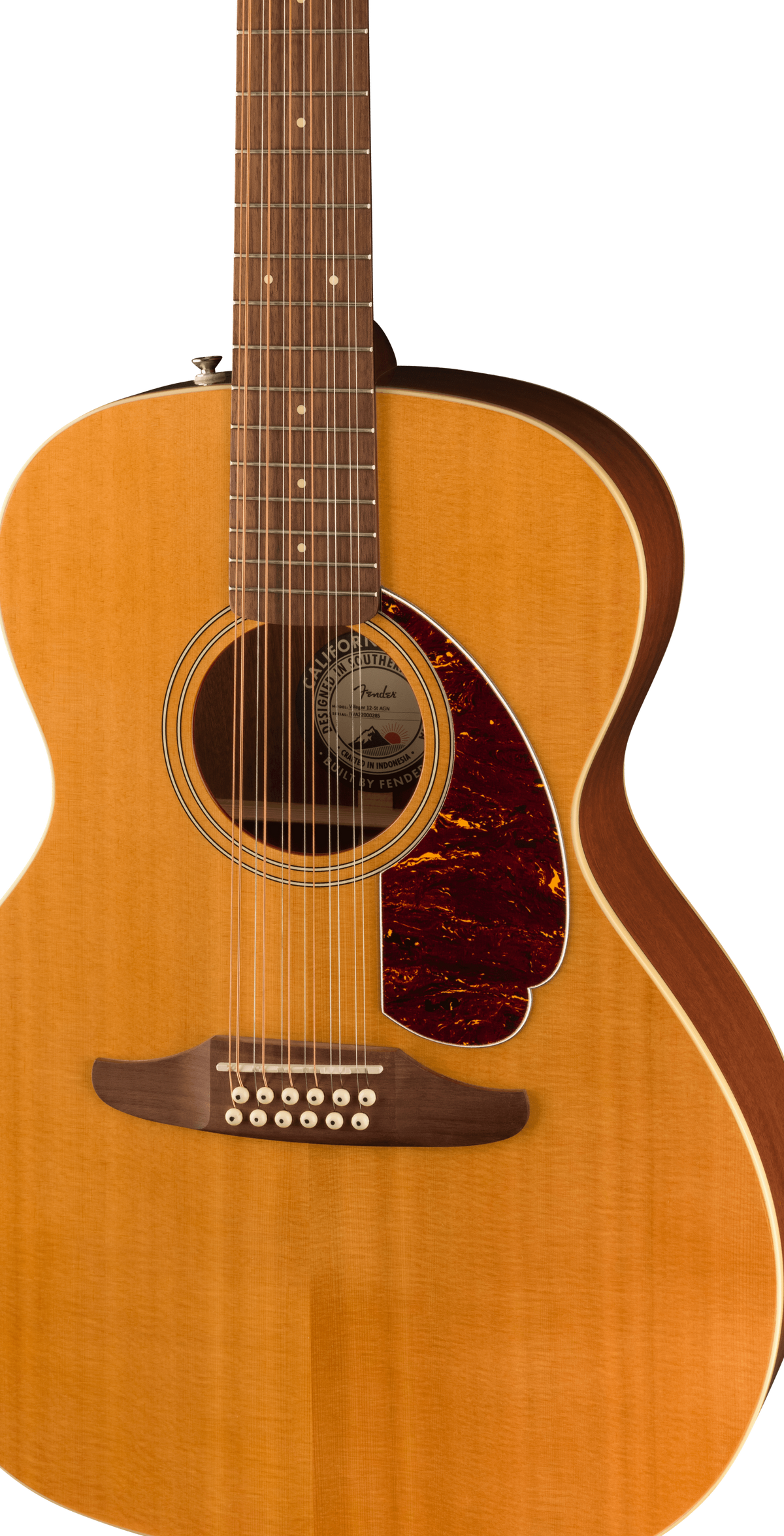 Fender Villager™ 12-String Electric Acoustic Guitar in Aged Natural Finish