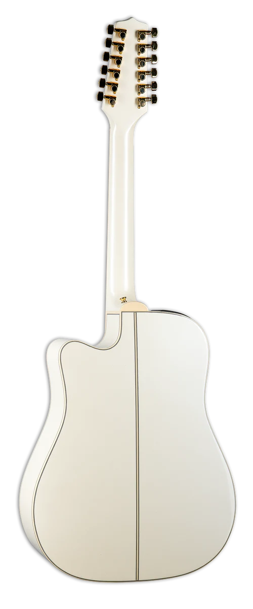 Takamine GD37CE12-PW G Series 12-String Electric-Acoustic Guitar In Pearl White With Gigbag