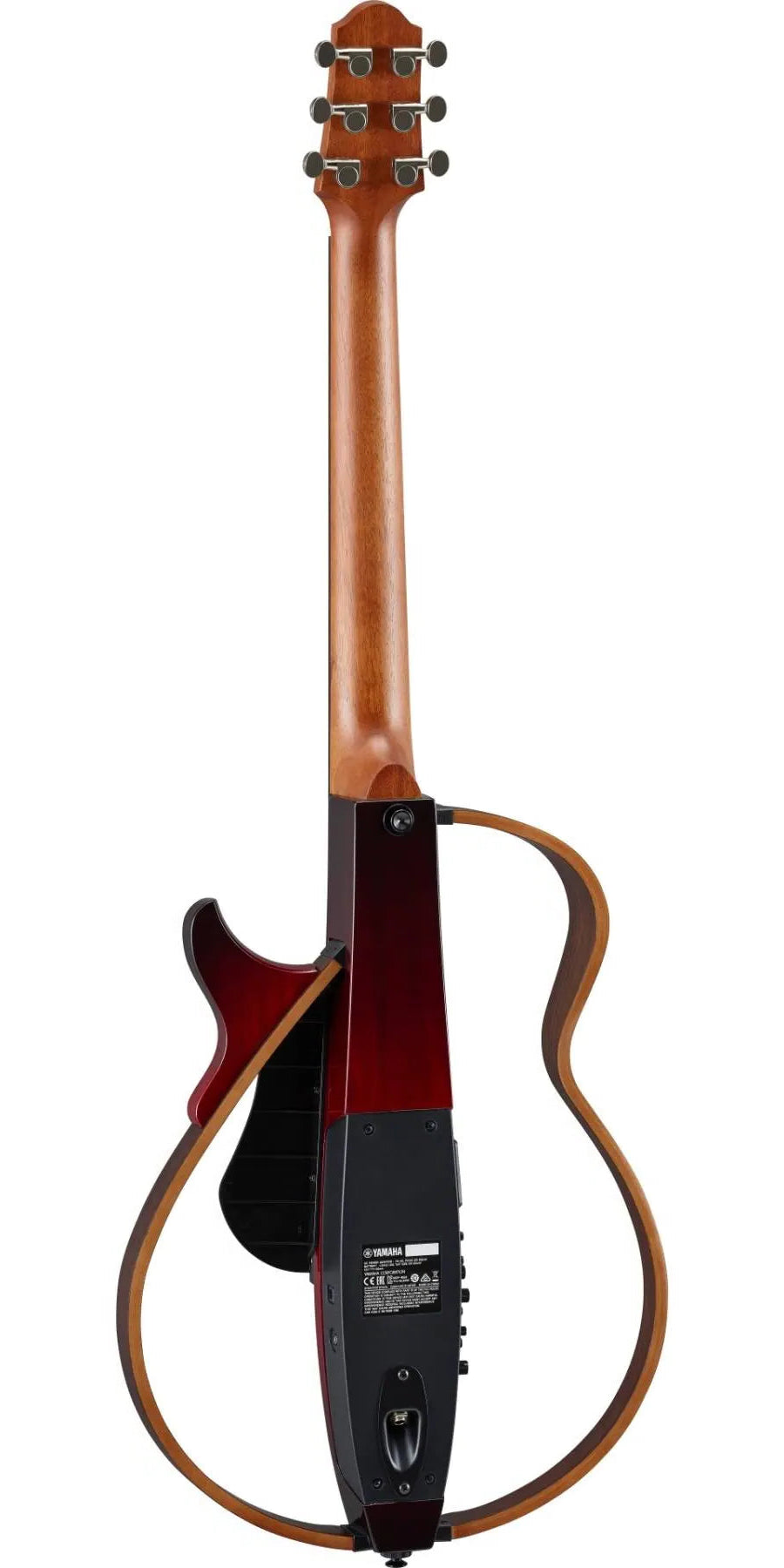Yamaha SLG200S Silent Guitar with Steel Strings - Crimson Red Burst – view 2