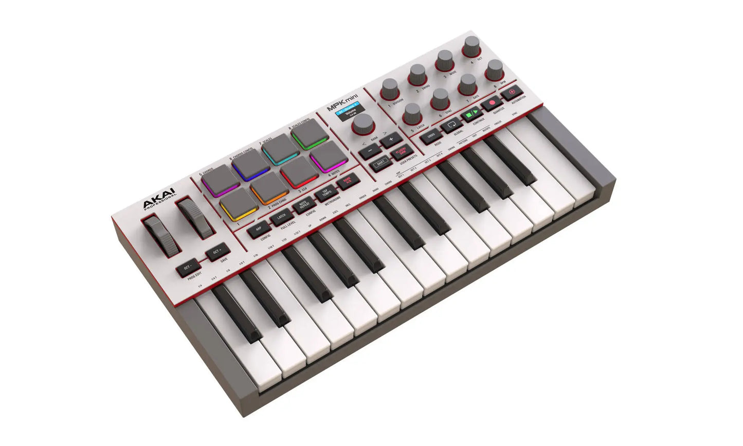 Akai MPK Mini IV Compact Midi Controller - Grey