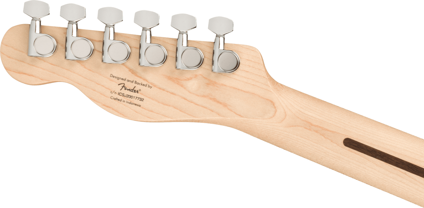 Squier Affinity telecaster with Maple Board in three-tone Sunburst