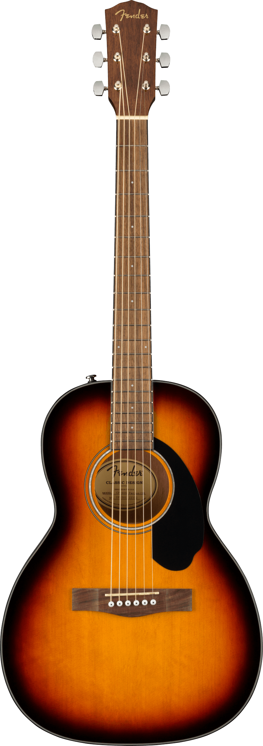 Fender CP-60S Parlor Acoustic Guitar in Sunburst