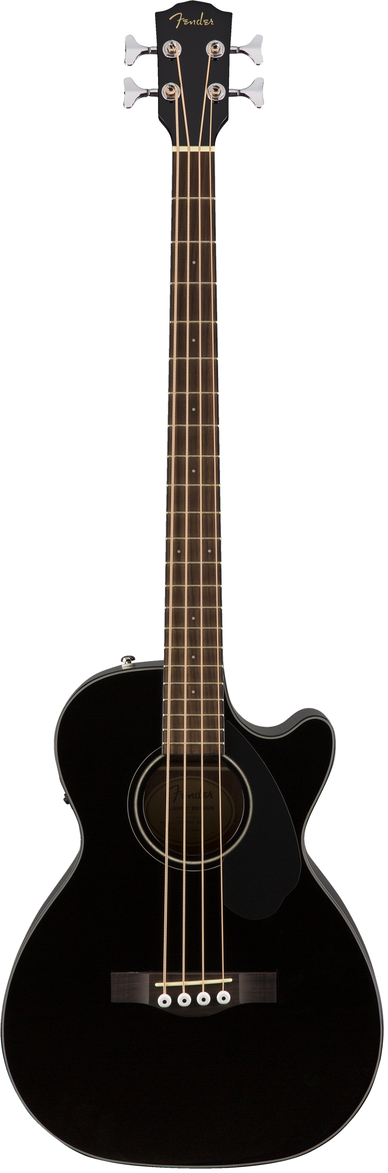 Fender CB-60sce Electric Acoustic Bass Guitar in Black