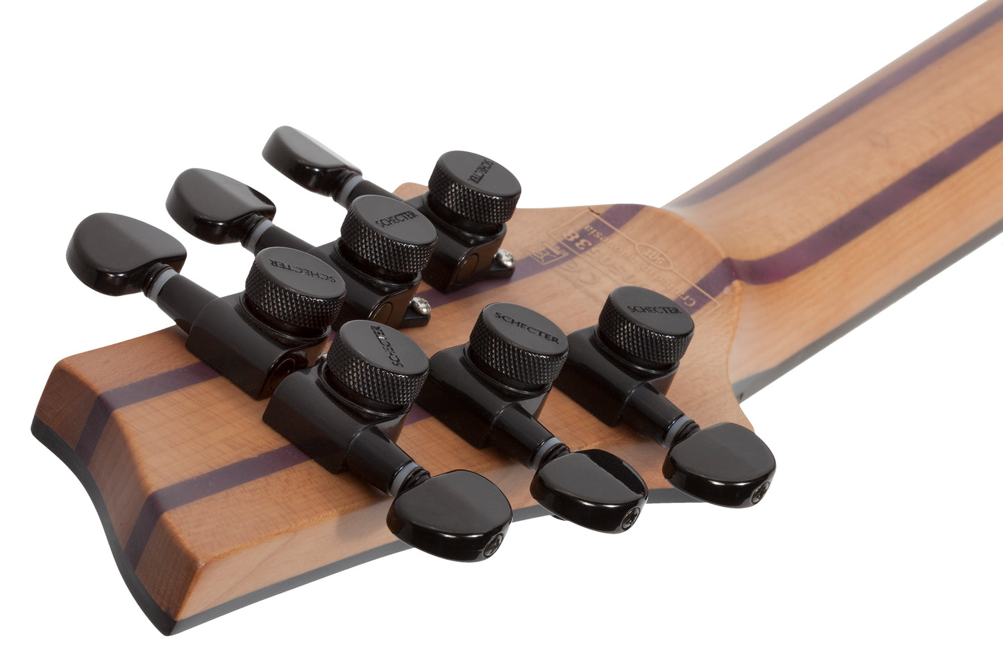 Schecter C-1 Exotic Trem Ebony Electric Guitar, Natural Satin