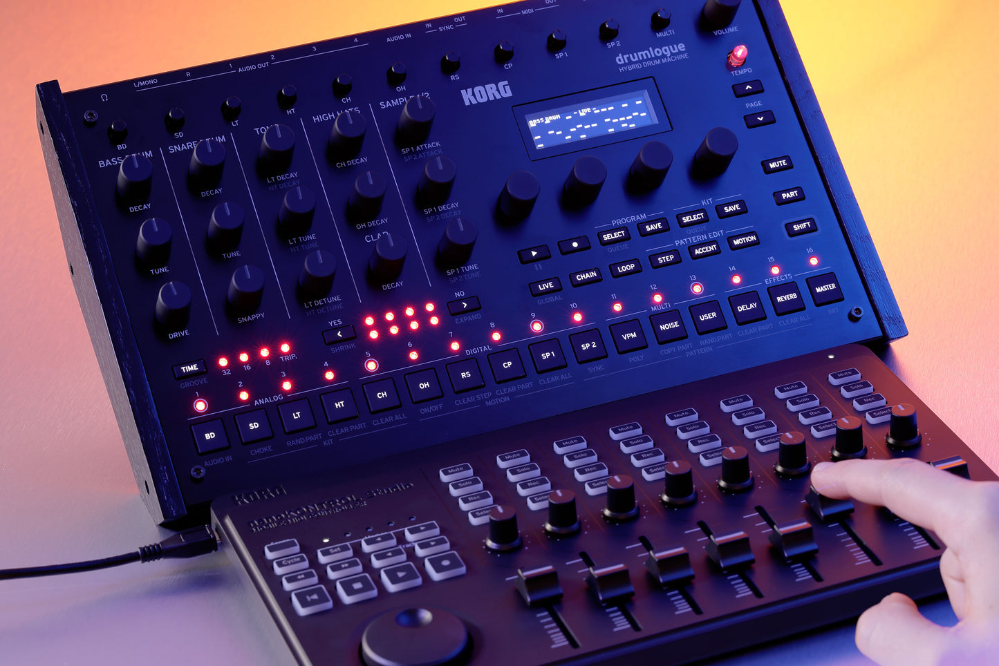 Korg Drumlogue Threefold Analog Hybrid Drum Machine