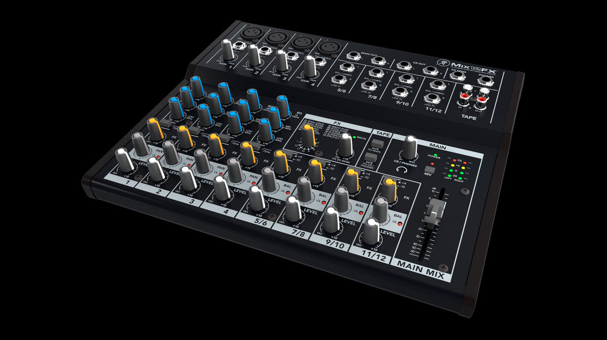 Mackie MIX12FX 12 Channel Compact Mixer with Effects – Maar's Music