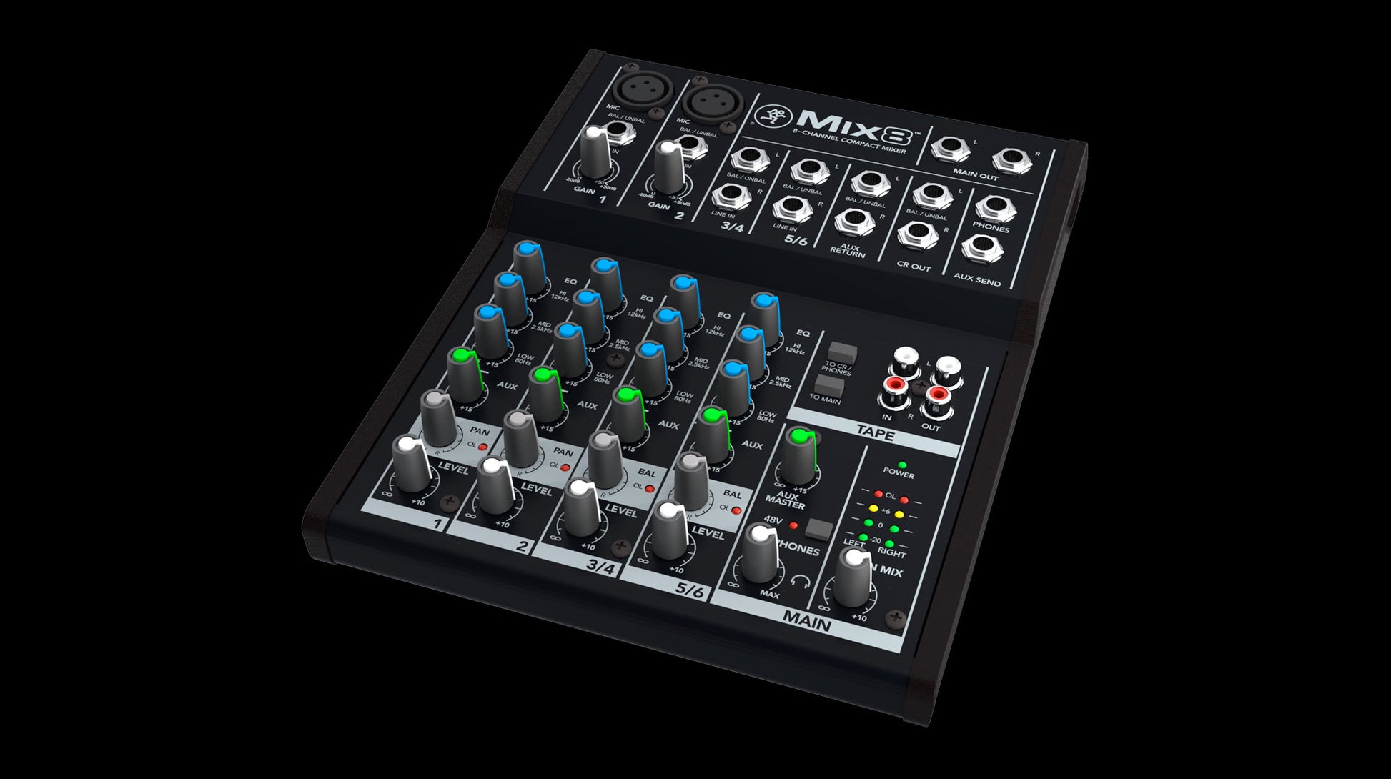 Mackie Mix8 8-Channel Compact Mixer