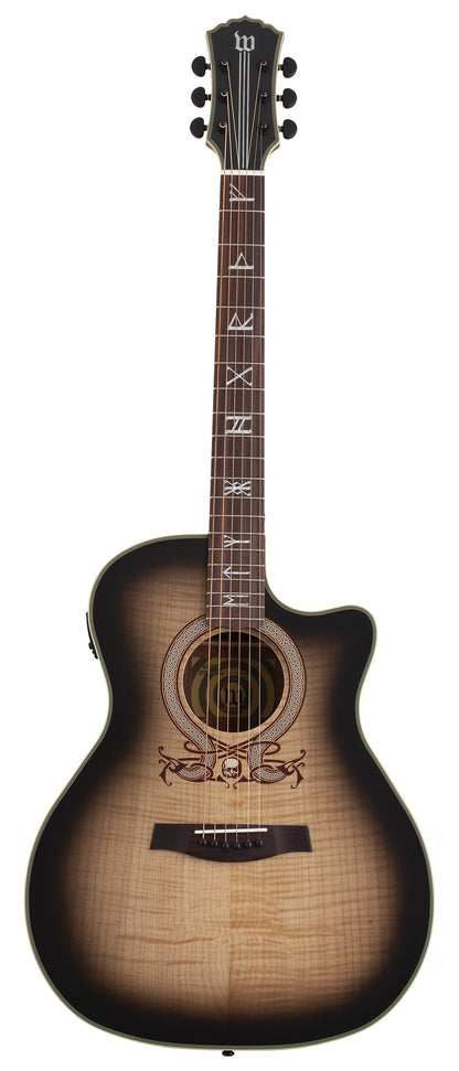 Wylde Audio Grand Auditorium acoustic, Ash Burst Satin, front