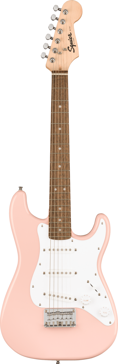 Squier Mini Stratocaster in Shell Pink