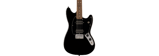 Squier Sonic Mustang HH in Black With Black Pickguard
