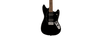 Squier Sonic Mustang HH in Black With Black Pickguard
