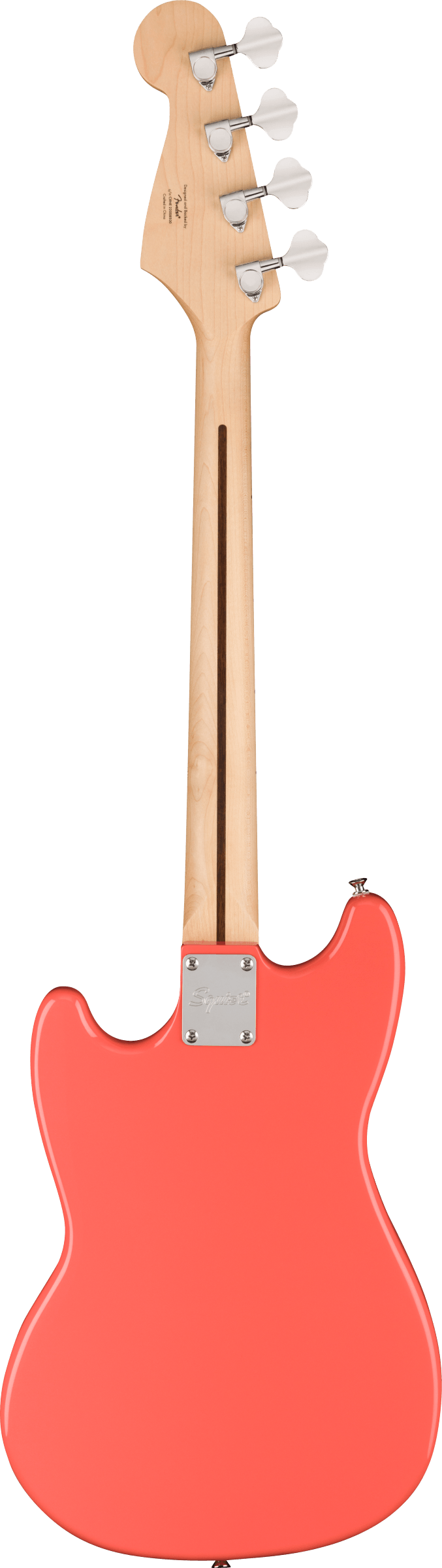 Squier Sonic Bronco Bass in Tahitian Coral