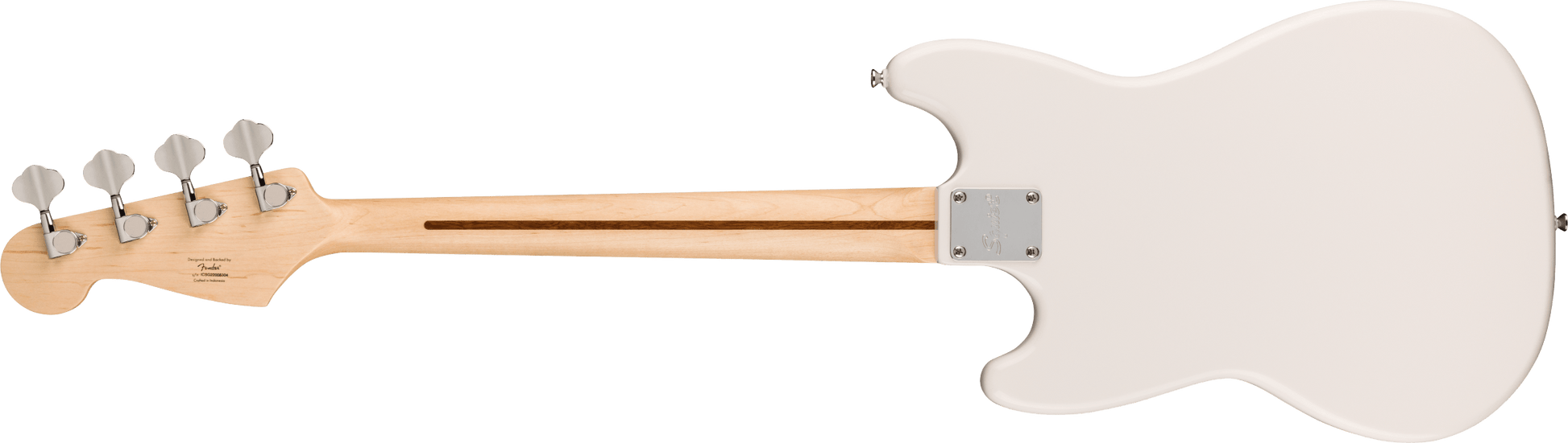 Squier Sonic Bronco Shortscale Bass in Arctic White