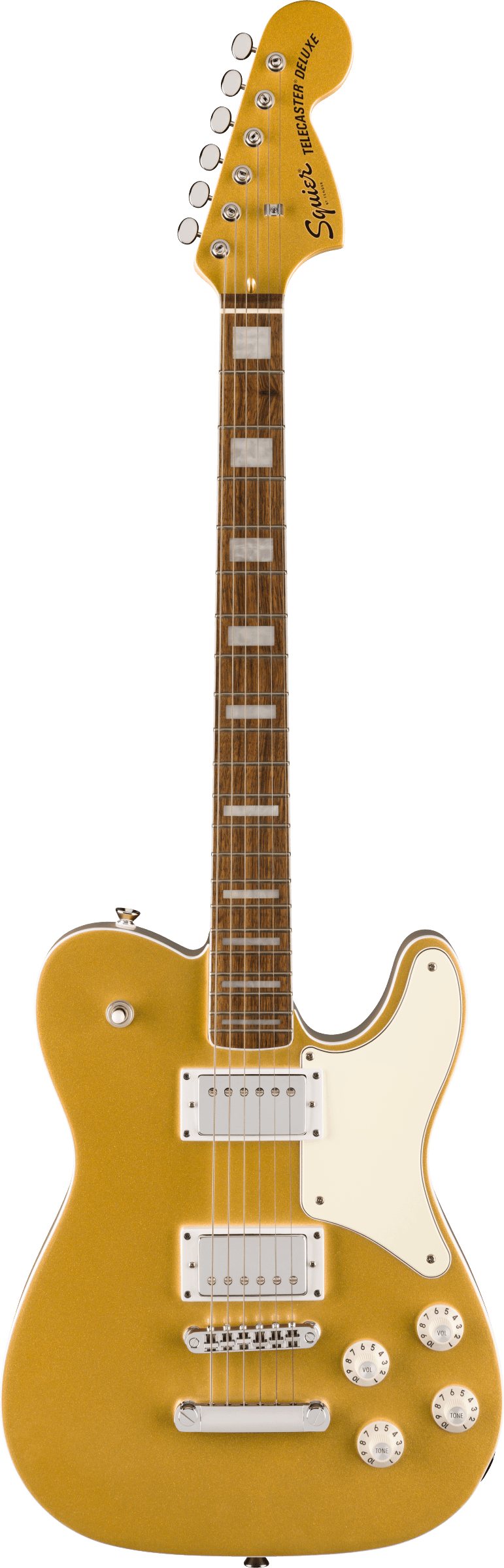 Squier Paranormal Limited Edition Troublemaker Telecaster® Deluxe in Aztec Gold