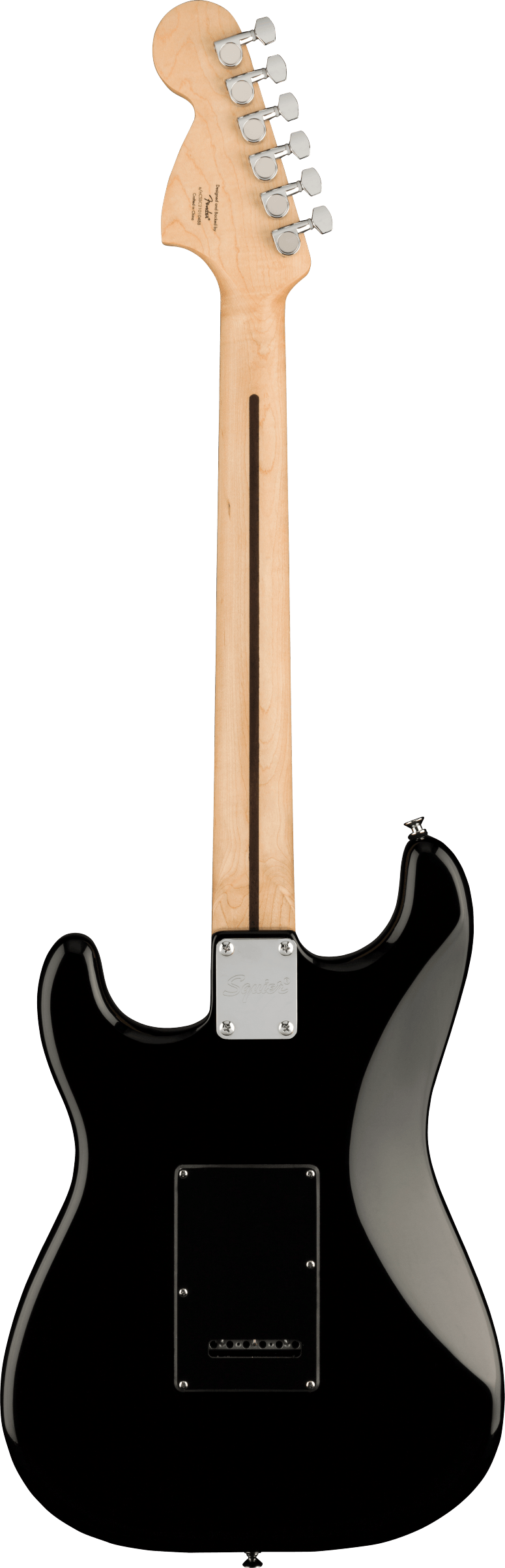 Squier Limited Edition Affinity Series® Stratocaster With Black Pearloid Pickguard in Black