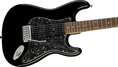 Squier Limited Edition Affinity Series® Stratocaster With Black Pearloid Pickguard in Black
