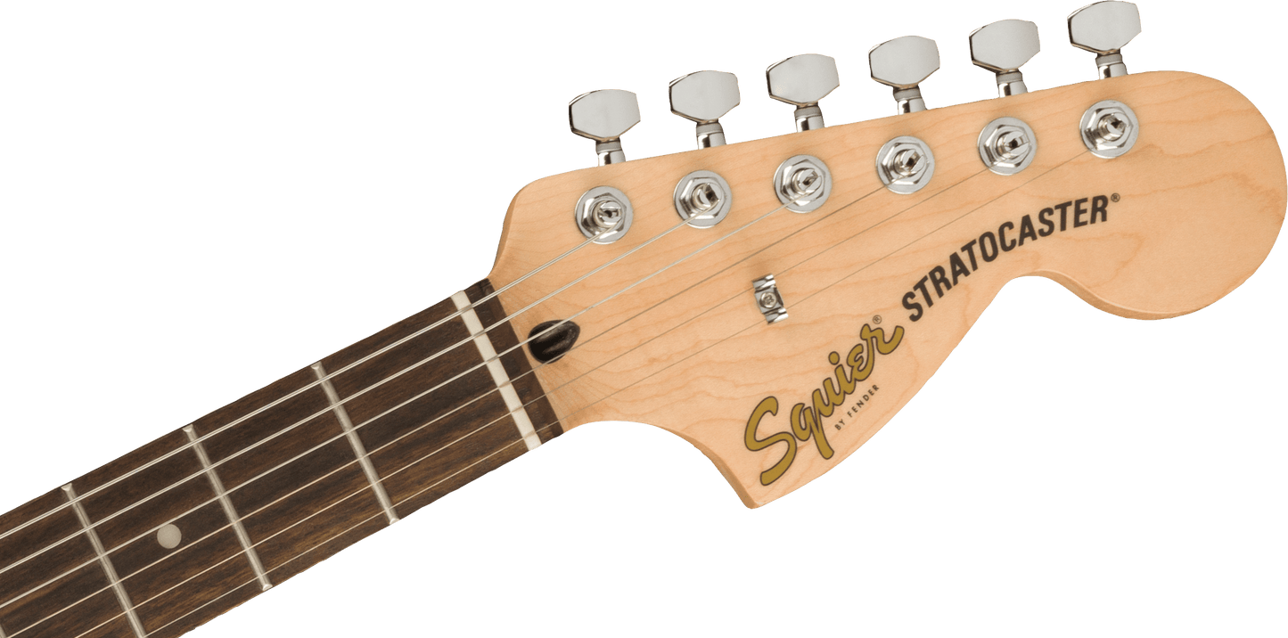 Squier Limited Edition Affinity Series® Stratocaster With Black Pearloid Pickguard in Black
