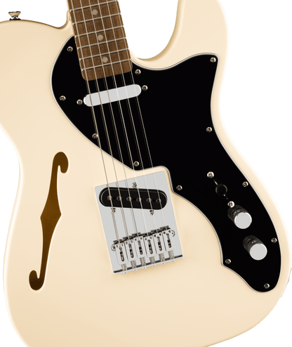 Squier Affinity Series Telecaster Thinline in Olympic White