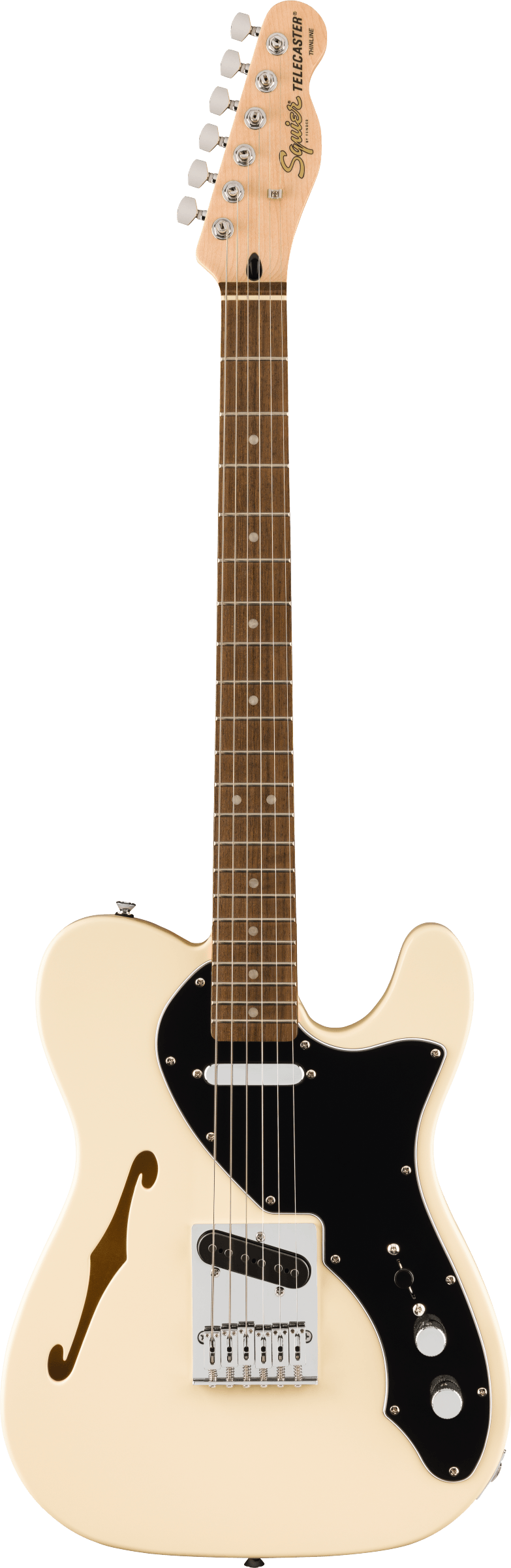 Squier Affinity Series Telecaster Thinline in Olympic White