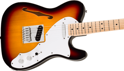 Squier Affinity Series Telecaster Thinline in 3 Colour Sunburst