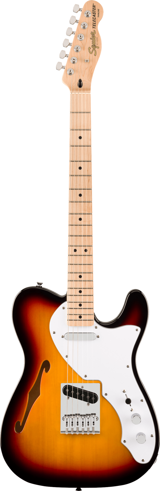 Squier Affinity Series Telecaster Thinline in 3 Colour Sunburst