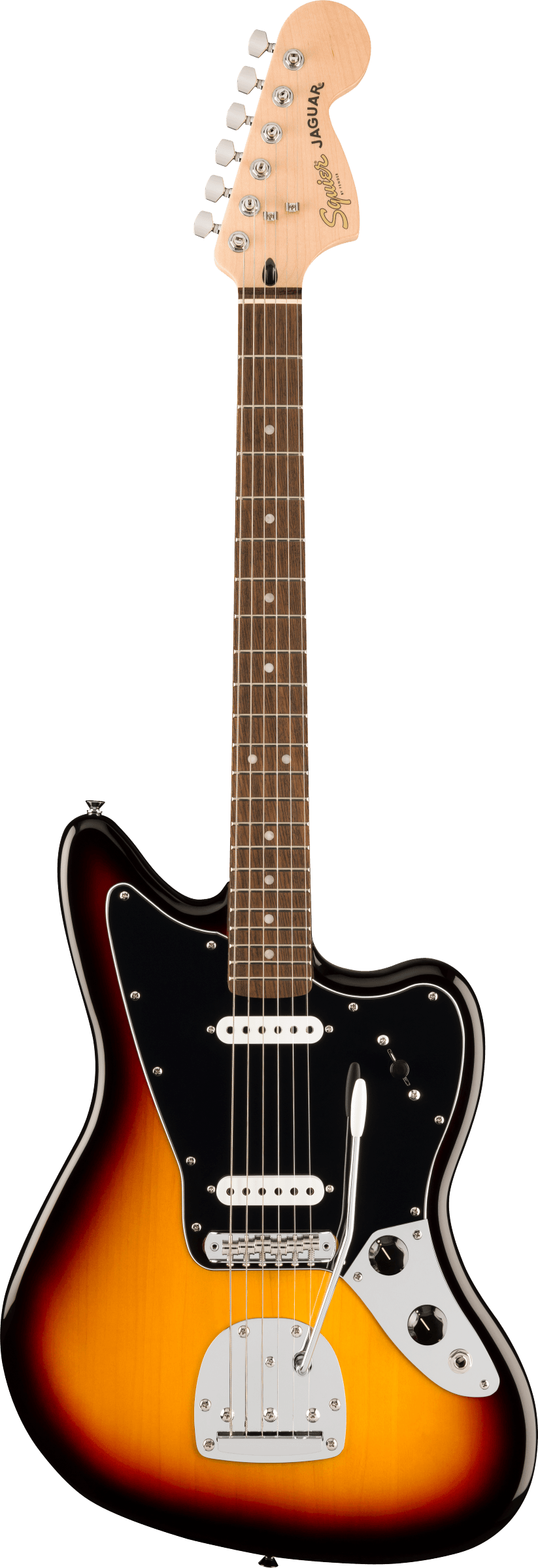 Squier Affinity Series Jaguar in 3- colour sunburst