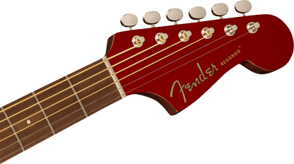 Fender Redondo Player Electric Acoustic Guitar In Fiesta Red