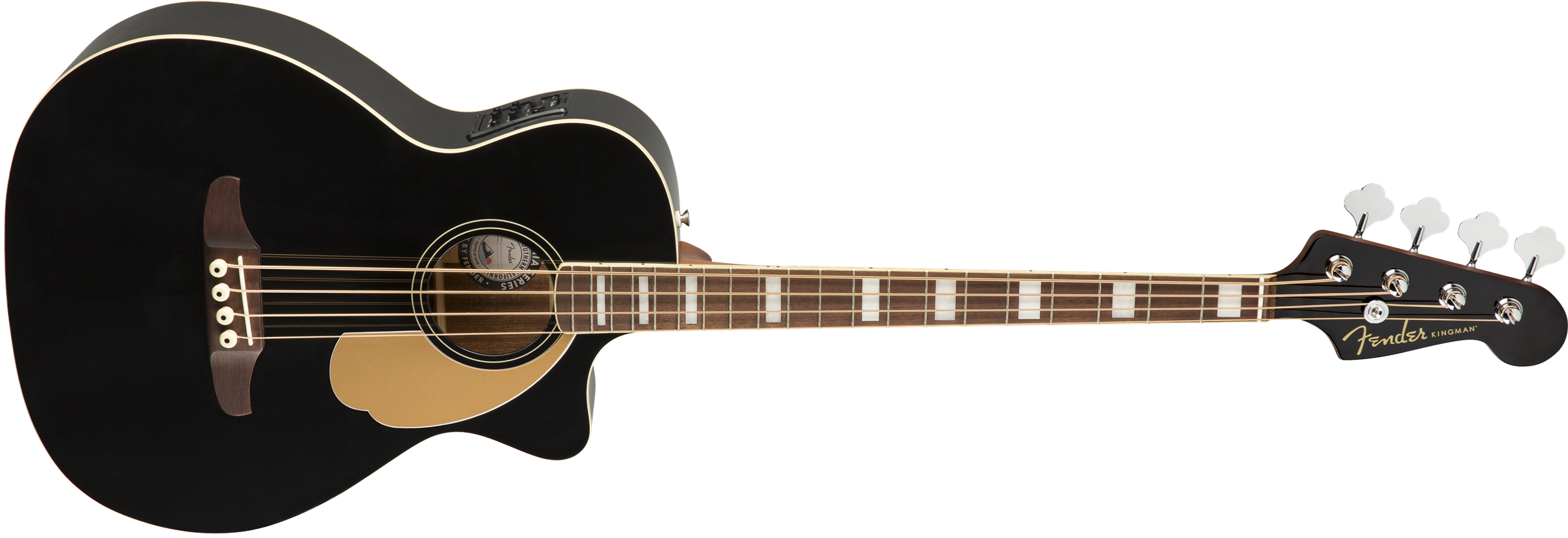 Fender Kingman JTB V2 WN Electric Acoustic Bass in Black