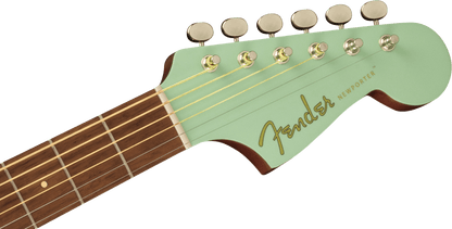 Fender Newporter Player Electric Acoustic Guitar in Surf Green