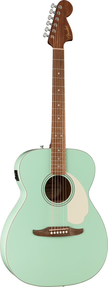 Fender California Series Monterey E Standard Electric Acoustic Guitar in Surf Green