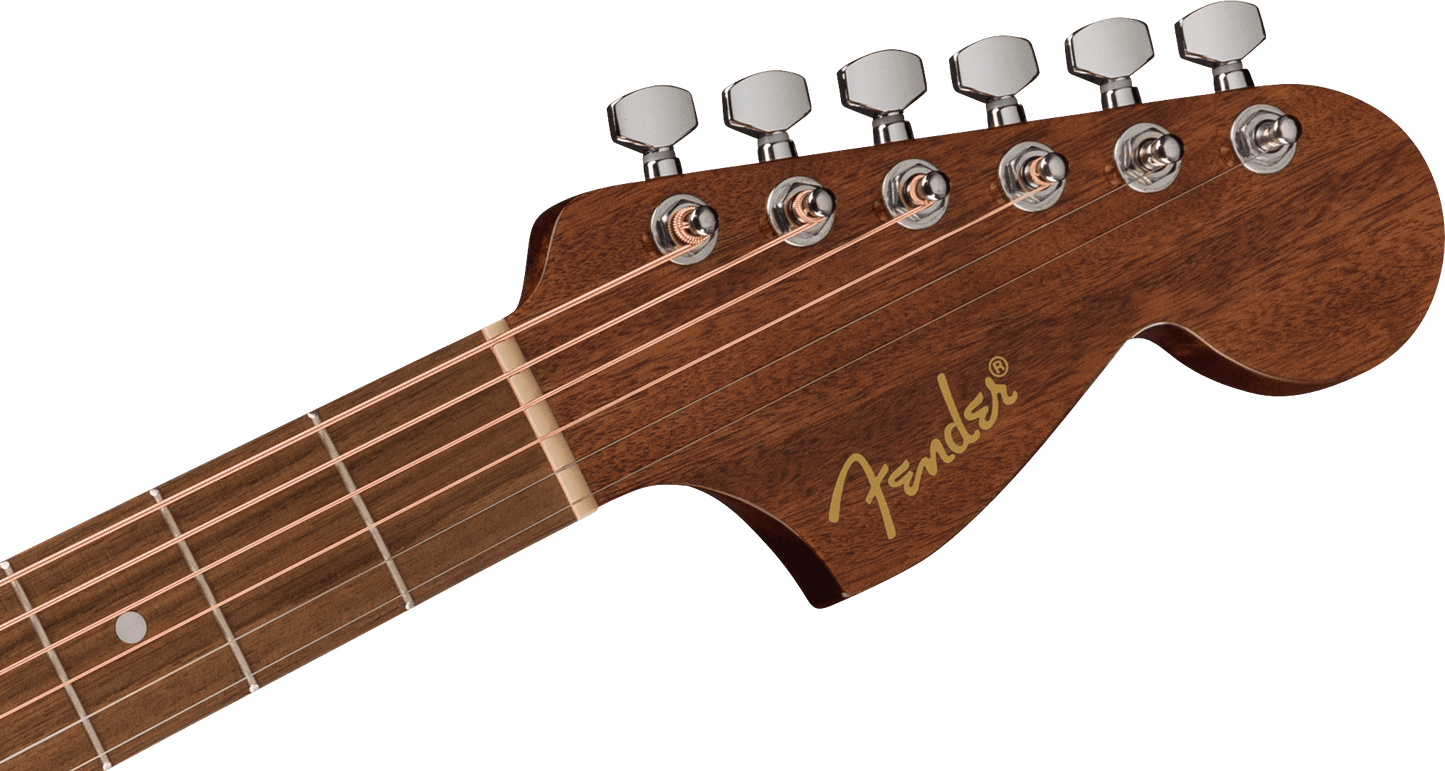 Fender California Series Monterey E Standard Electric Acoustic Guitar in Surf Green