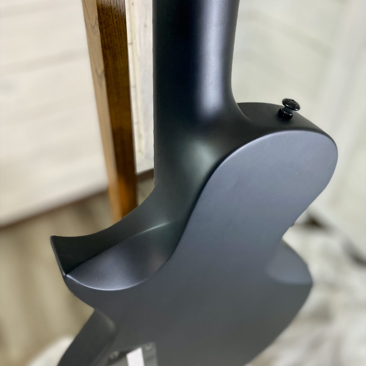 LTD EC Black Metal set-thru neck heel