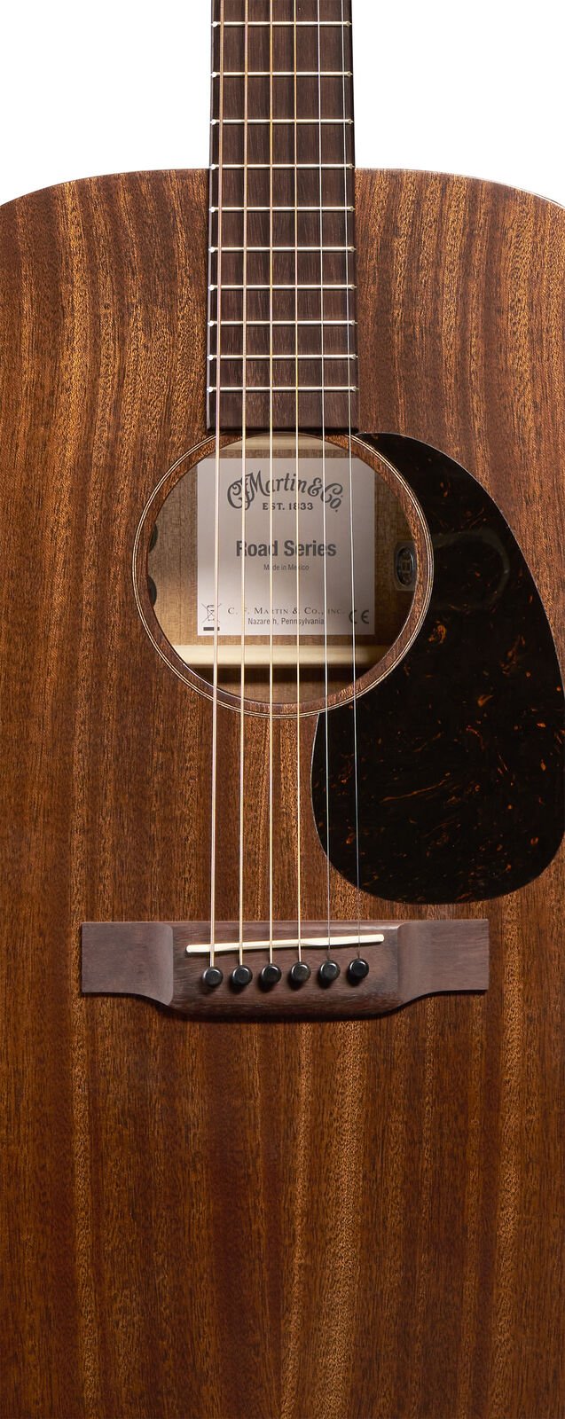 Martin D-10E Retro Sapele Road Series D-14 Fret Electric Acoustic Guitar