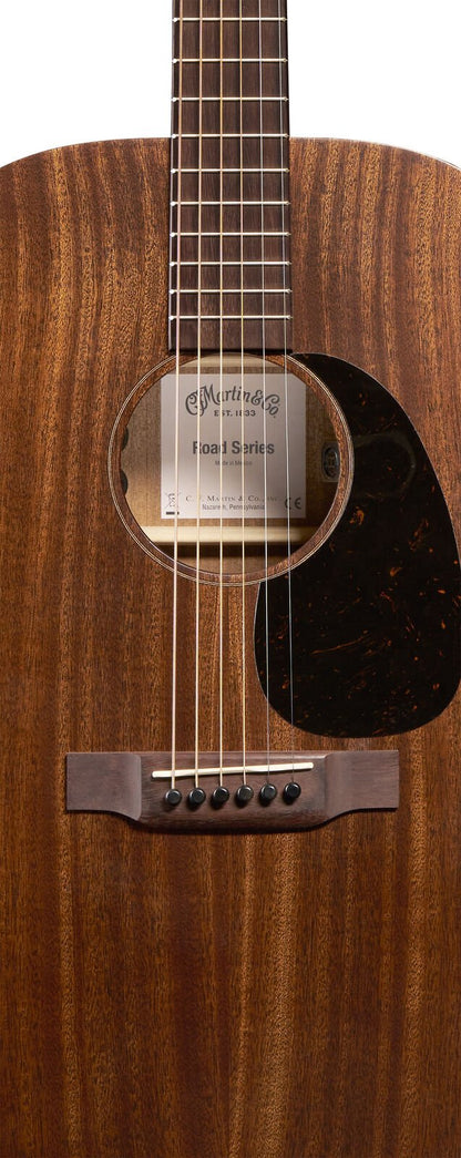 Martin D-10E Retro Sapele Road Series D-14 Fret Electric Acoustic Guitar