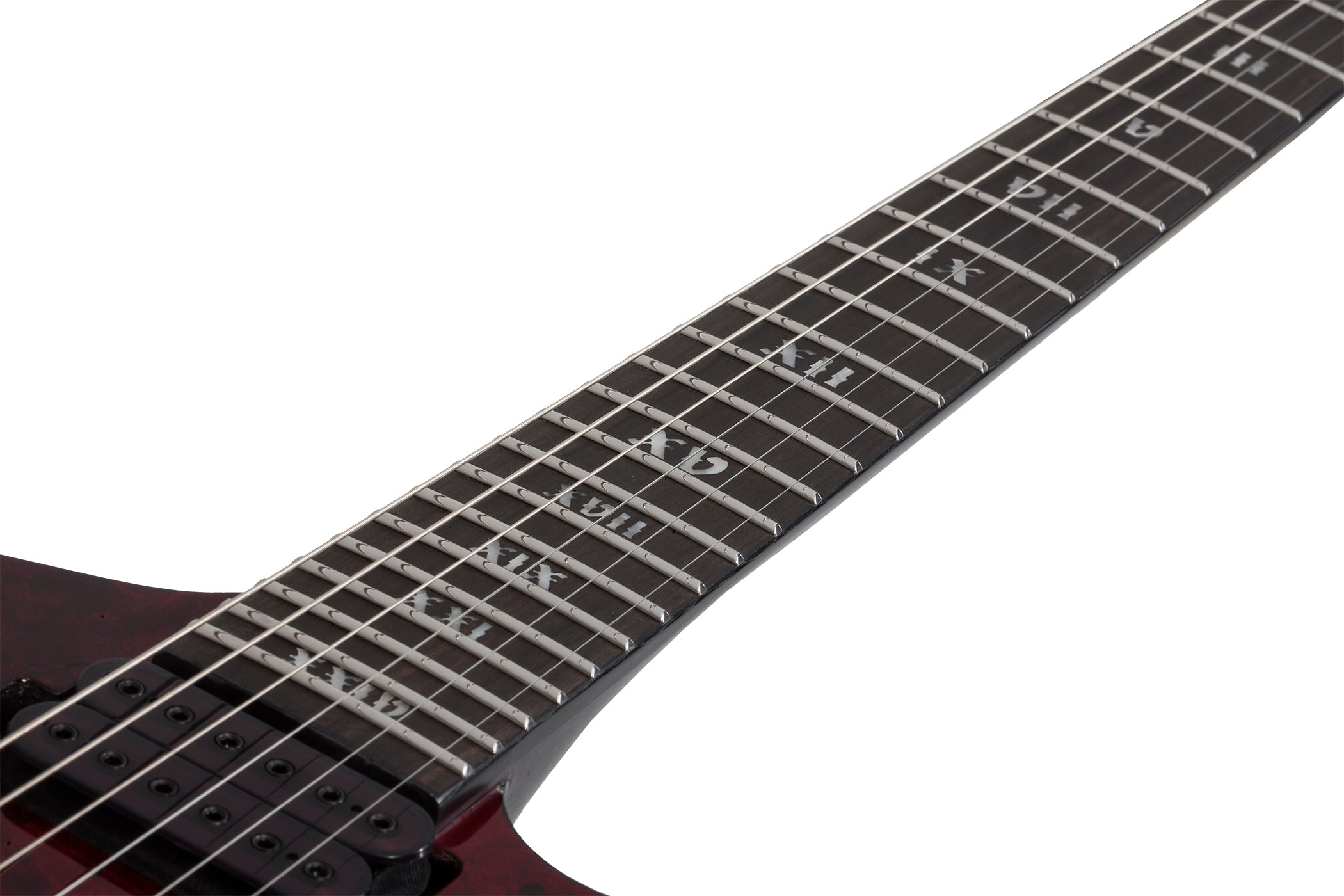 Schecter E-1 Apocalypse Electric Guitar in Red Reign