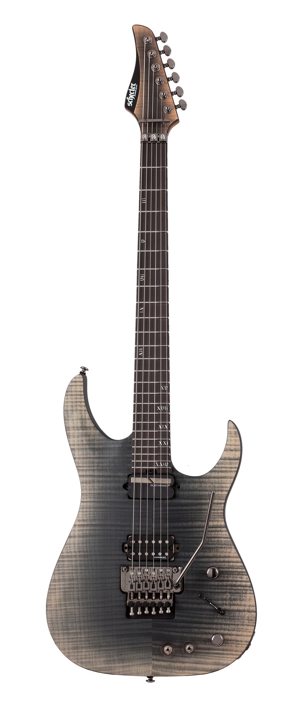 Schecter Banshee Mach-6 FR-S 6-String Electric Guitar in Fallout Burst Finish